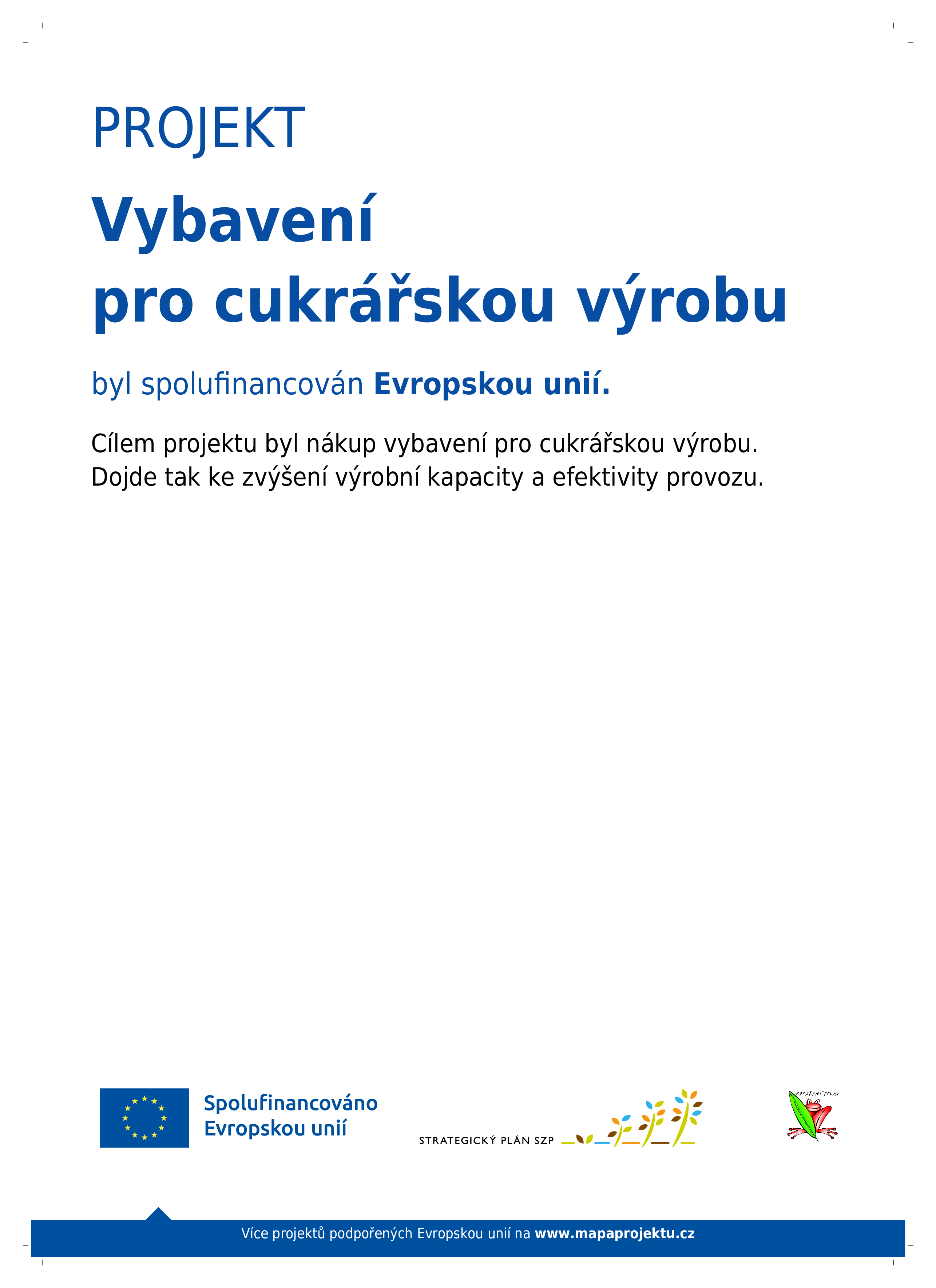 Projekt EU plakát - cukrárna